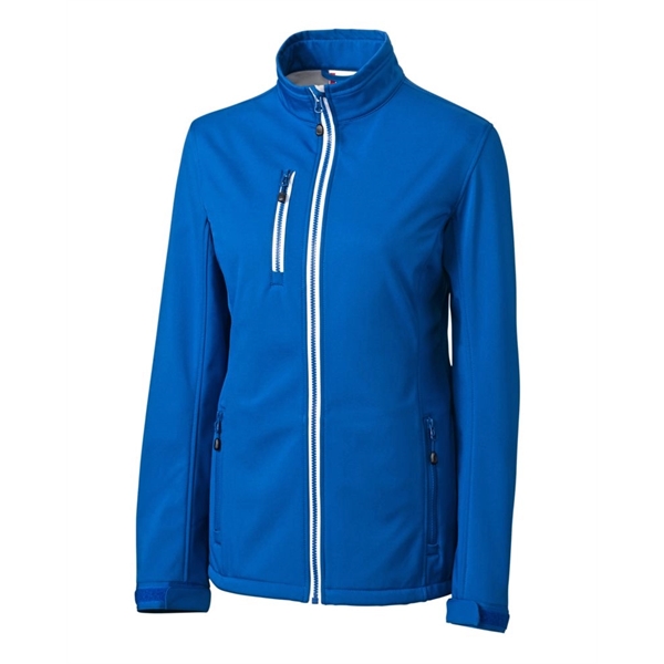 Ladies' jacket with a full-zip, water resistance, zippered chest pocket, and... from ASI 47965 Cutter & Buck