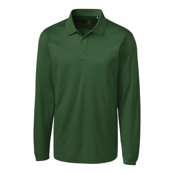 Men's polo with long sleeves, moisture-wicking performance, 3-button placket, and rib-knit... from ASI 47965 Cutter & Buck