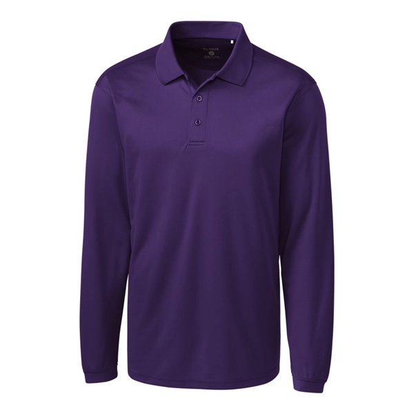 Men's polo with long sleeves, moisture-wicking performance, 3-button placket, and rib-knit... from ASI 47965 Cutter & Buck