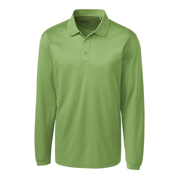 Men's polo with long sleeves, moisture-wicking performance, 3-button placket, and rib-knit... from ASI 47965 Cutter & Buck