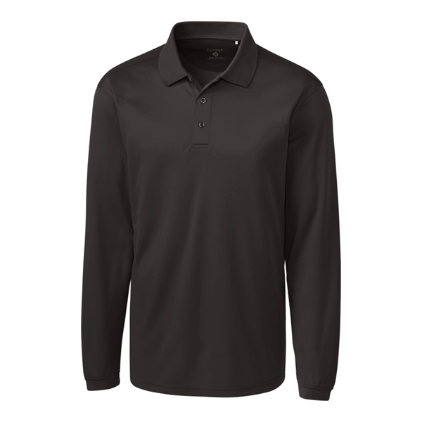 Men's polo with long sleeves, moisture-wicking performance, 3-button placket, and rib-knit... from ASI 47965 Cutter & Buck
