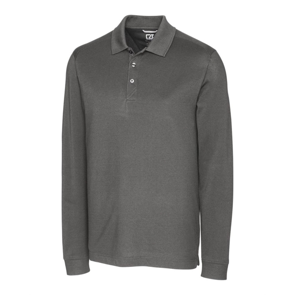Men's polo with long sleeves, moisture-wicking performance, UPF 35+ protection, collar,... from ASI 47965 Cutter & Buck