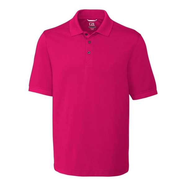 Men's polo with short sleeves, moisture-wicking performance, UPF 35+ protection, rib-knit... from ASI 47965 Cutter & Buck
