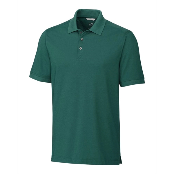 Men's polo with short sleeves, moisture-wicking performance, UPF 35+ protection, rib-knit... from ASI 47965 Cutter & Buck