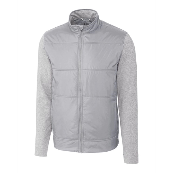 Men's jacket with a full-zip, moisture-wicking performance, zip pockets, and chin... from ASI 47965 Cutter & Buck