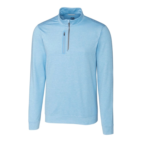 Men's sweatshirt with a quarter-zip, chest pocket, UPF 50+ protection, moisture-wicking... from ASI 47965 Cutter & Buck