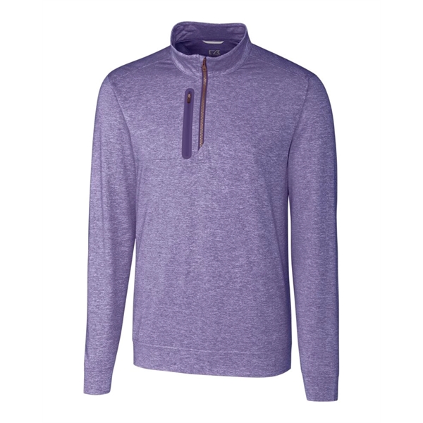 Men's sweatshirt with a quarter-zip, chest pocket, UPF 50+ protection, moisture-wicking... from ASI 47965 Cutter & Buck