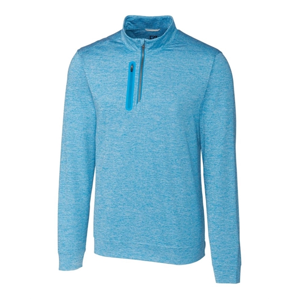 Men's sweatshirt with a quarter-zip, chest pocket, UPF 50+ protection, moisture-wicking... from ASI 47965 Cutter & Buck