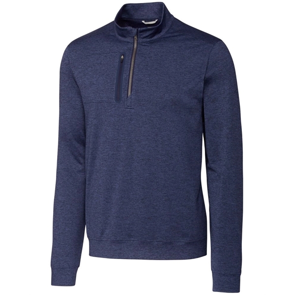 Men's sweatshirt with a quarter-zip, chest pocket, UPF 50+ protection, moisture-wicking... from ASI 47965 Cutter & Buck