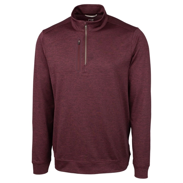 Men's sweatshirt with a quarter-zip, chest pocket, UPF 50+ protection, moisture-wicking... from ASI 47965 Cutter & Buck