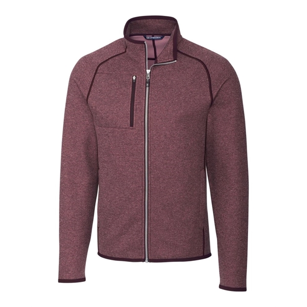 Men's jacket with a full-zip, brushed fleece interior, chest pocket, satin... from ASI 47965 Cutter & Buck