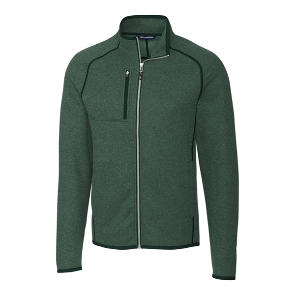 Men's jacket with a full-zip, brushed fleece interior, chest pocket, satin... from ASI 47965 Cutter & Buck