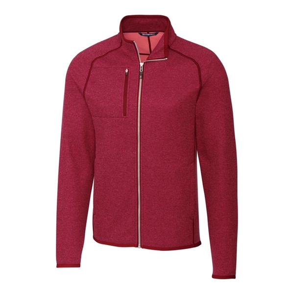 Men's jacket with a full-zip, brushed fleece interior, chest pocket, satin... from ASI 47965 Cutter & Buck