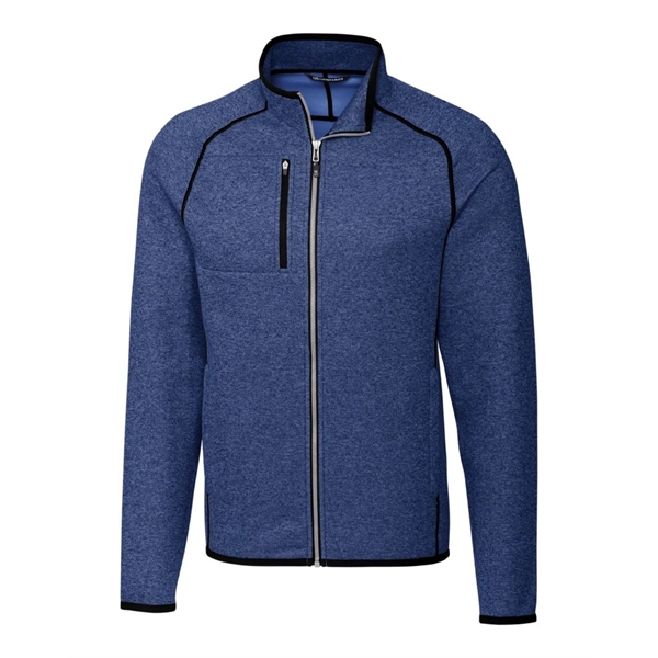 Men's jacket with a full-zip, brushed fleece interior, chest pocket, satin... from ASI 47965 Cutter & Buck