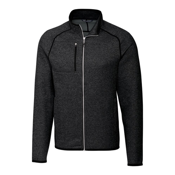 Men's jacket with a full-zip, brushed fleece interior, chest pocket, satin... from ASI 47965 Cutter & Buck