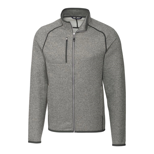 Men's jacket with a full-zip, brushed fleece interior, chest pocket, satin... from ASI 47965 Cutter & Buck