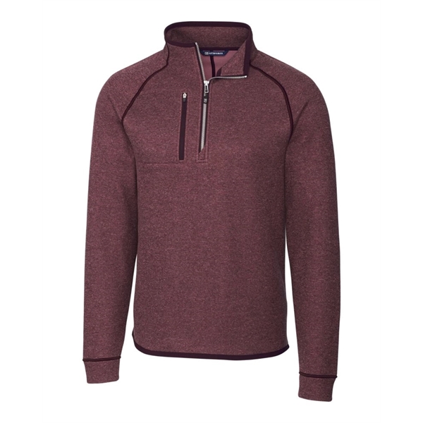 Men's sweatshirt with a half-zip, brushed fleece interior, chest pocket, and... from ASI 47965 Cutter & Buck