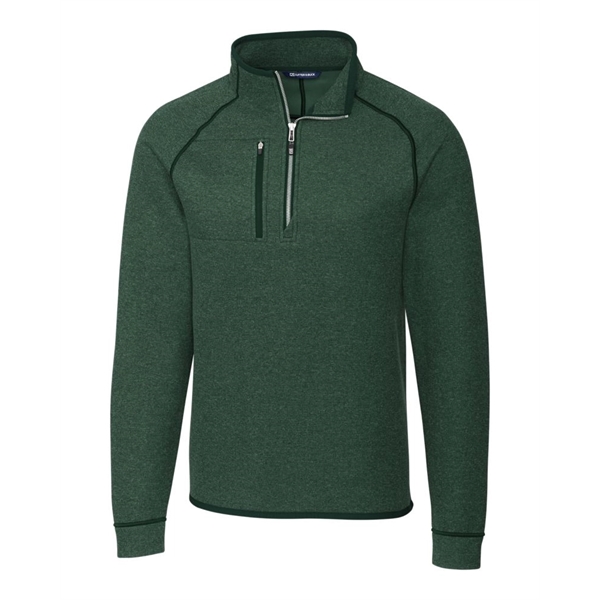 Men's sweatshirt with a half-zip, brushed fleece interior, chest pocket, and... from ASI 47965 Cutter & Buck