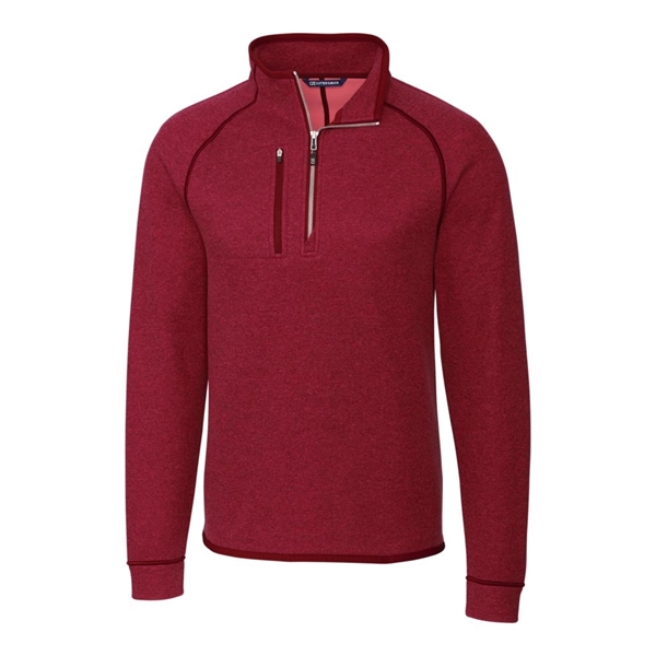 Men's sweatshirt with a half-zip, brushed fleece interior, chest pocket, and... from ASI 47965 Cutter & Buck