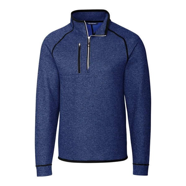 Men's sweatshirt with a half-zip, brushed fleece interior, chest pocket, and... from ASI 47965 Cutter & Buck