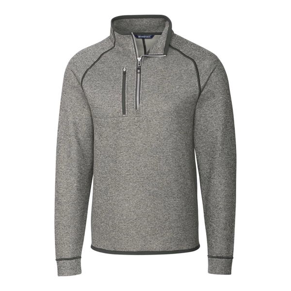Men's sweatshirt with a half-zip, brushed fleece interior, chest pocket, and... from ASI 47965 Cutter & Buck