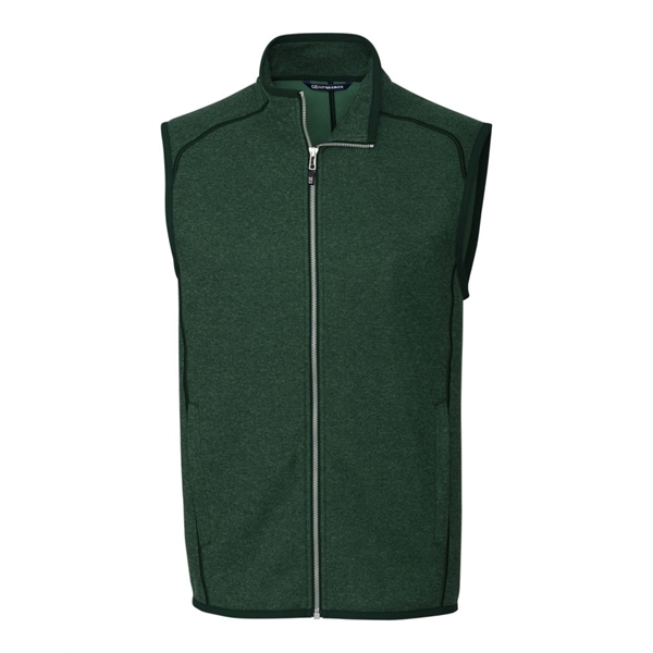 Men's vest with a full-zip, pockets, tonal stretch binding, and CB... from ASI 47965 Cutter & Buck