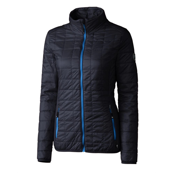 Women's puffer jacket with a full-zip, insulation, hood, wind and water... from ASI 47965 Cutter & Buck