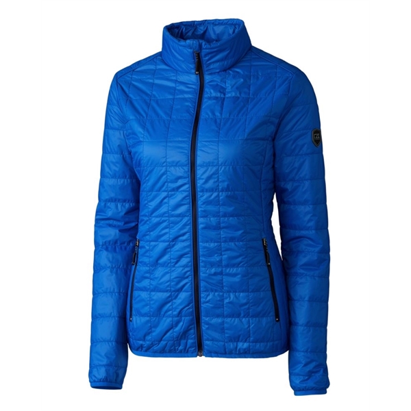 Women's puffer jacket with a full-zip, insulation, hood, wind and water... from ASI 47965 Cutter & Buck
