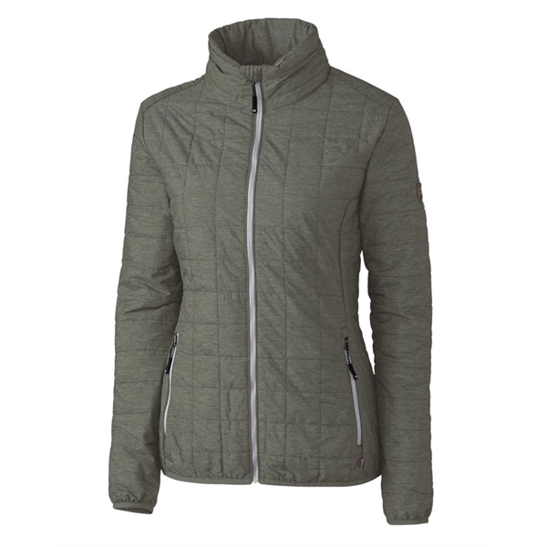 Women's puffer jacket with a full-zip, insulation, hood, wind and water... from ASI 47965 Cutter & Buck