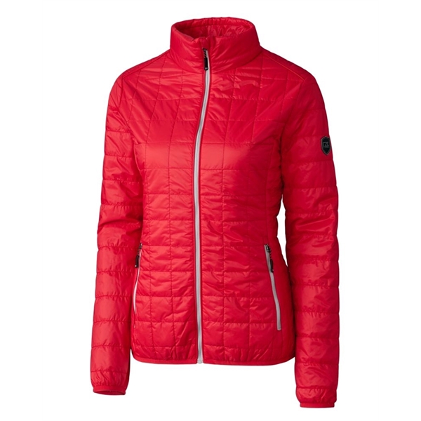 Women's puffer jacket with a full-zip, insulation, hood, wind and water... from ASI 47965 Cutter & Buck