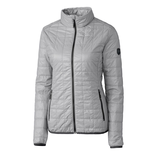 Women's puffer jacket with a full-zip, insulation, hood, wind and water... from ASI 47965 Cutter & Buck