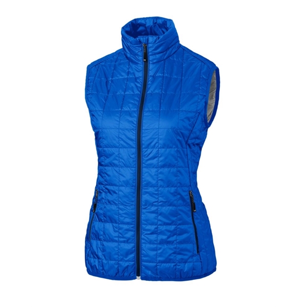 Women's puffer vest with insulation, wind and water resistance, pockets, and... from ASI 47965 Cutter & Buck