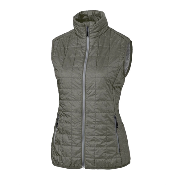 Women's puffer vest with insulation, wind and water resistance, pockets, and... from ASI 47965 Cutter & Buck