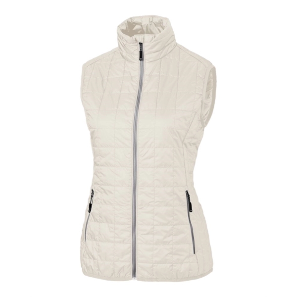Women's puffer vest with insulation, wind and water resistance, pockets, and... from ASI 47965 Cutter & Buck