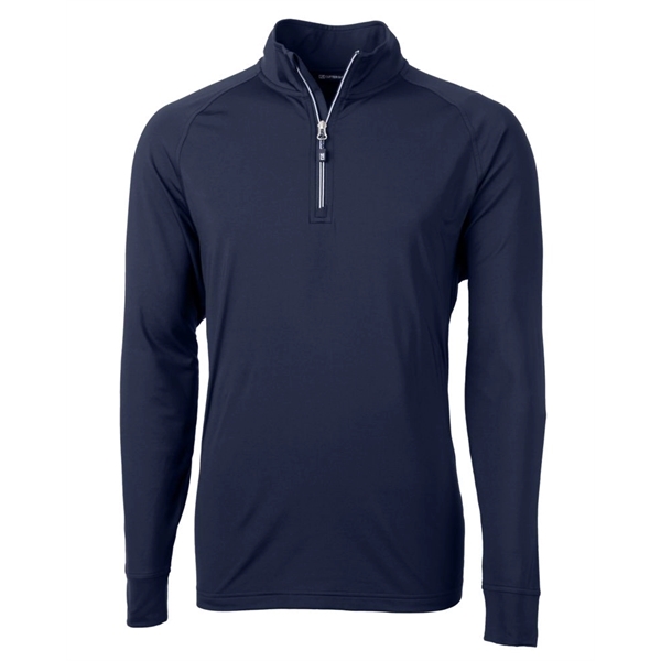 Men's sweatshirt with a quarter zip, brushed back fleece, raglan sleeves,... from ASI 47965 Cutter & Buck