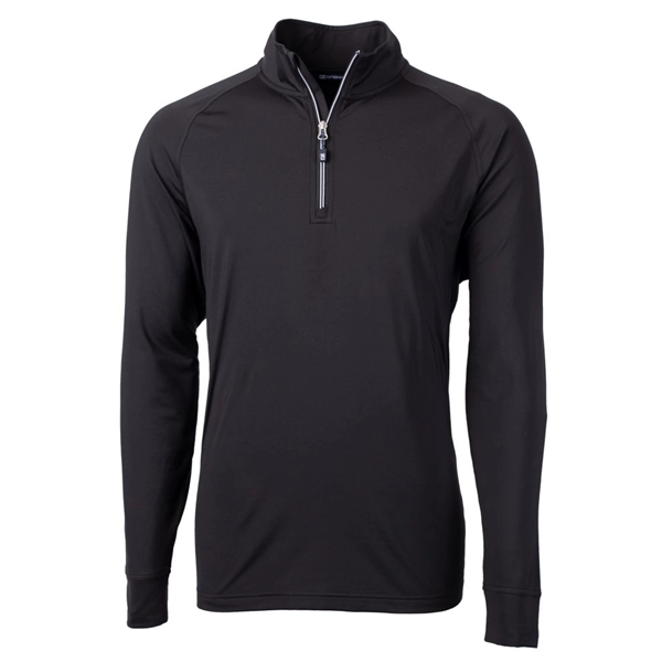 Men's sweatshirt with a quarter zip, brushed back fleece, raglan sleeves,... from ASI 47965 Cutter & Buck