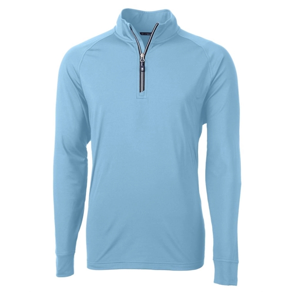 Men's sweatshirt with a quarter-zip, brushed back fleece, raglan sleeves, zipper,... from ASI 47965 Cutter & Buck