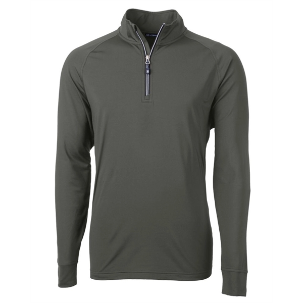 Men's sweatshirt with a quarter-zip, brushed back fleece, raglan sleeves, zipper,... from ASI 47965 Cutter & Buck