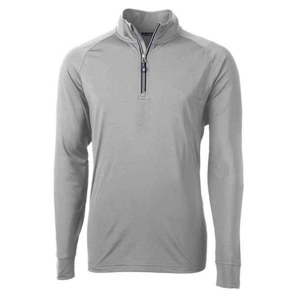 Men's sweatshirt with a quarter-zip, brushed back fleece, raglan sleeves, zipper,... from ASI 47965 Cutter & Buck