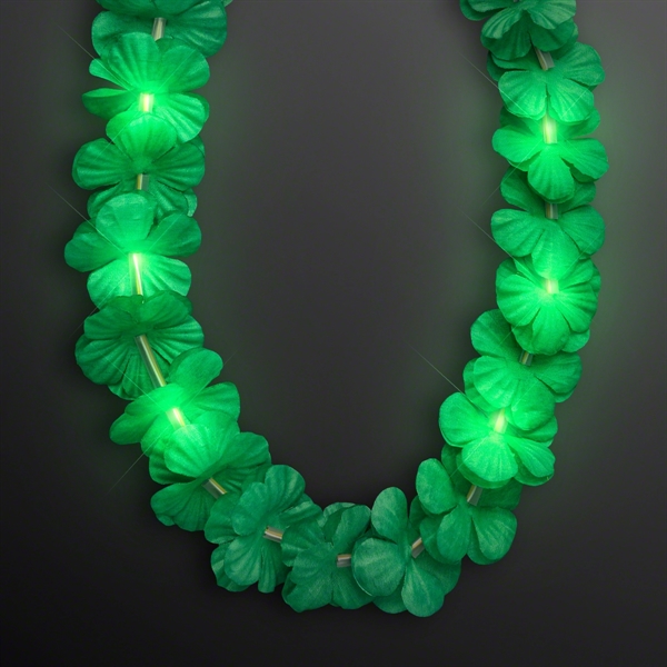 LED Light Up Flashing Hawaiian Flower Lei Party Necklaces, Blank Stock... from ASI 34194 ALightPromos / Alight Promotional Products