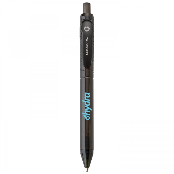 Recycled plastic push-action pen with a recycled symbol printed on clip... from ASI 88660 Spector & Co.