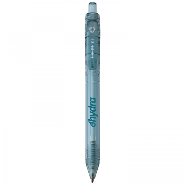 Recycled plastic push-action pen with a recycled symbol printed on clip... from ASI 88660 Spector & Co.