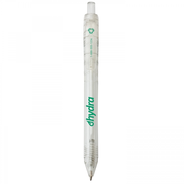 Recycled plastic push-action pen with a recycled symbol printed on clip... from ASI 88660 Spector & Co.