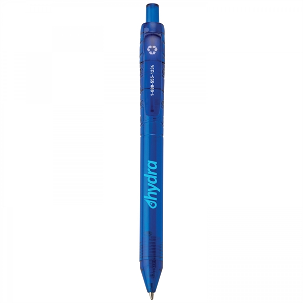 Recycled plastic push-action pen with a recycled symbol printed on clip... from ASI 88660 Spector & Co.