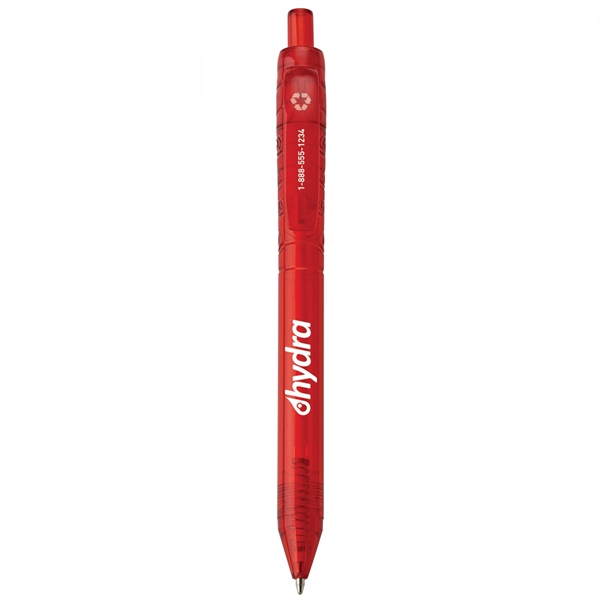 Recycled plastic push-action pen with a recycled symbol printed on clip... from ASI 88660 Spector & Co.