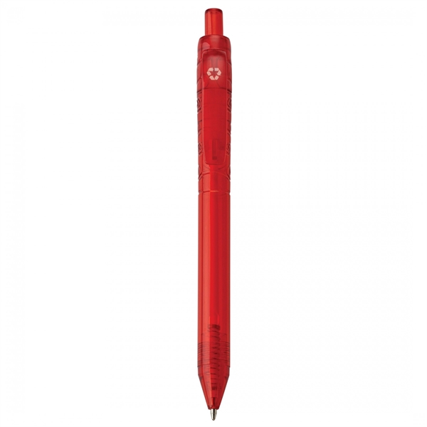Recycled plastic push-action pen with a recycled symbol printed on clip... from ASI 88660 Spector & Co.