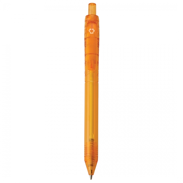 Recycled plastic push-action pen with a recycled symbol printed on clip... from ASI 88660 Spector & Co.
