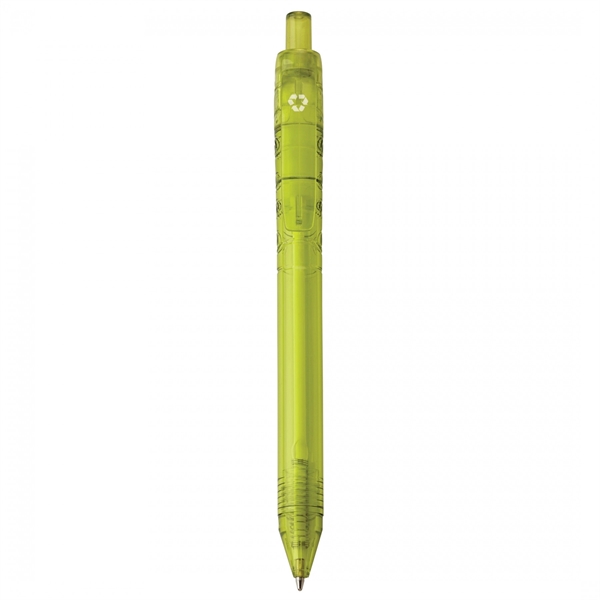 Recycled plastic push-action pen with a recycled symbol printed on clip... from ASI 88660 Spector & Co.