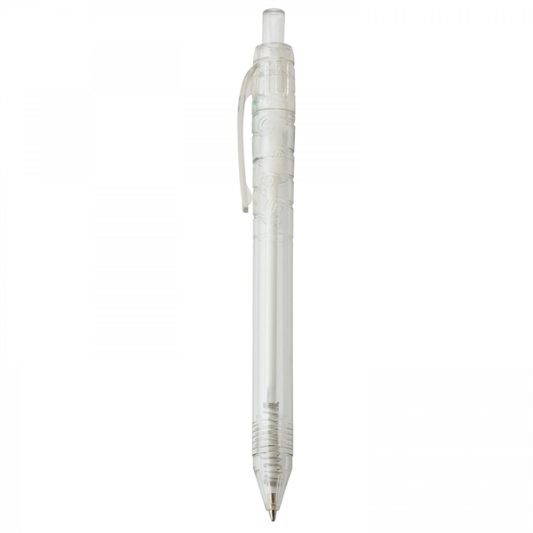 Recycled plastic push-action pen with a recycled symbol printed on clip... from ASI 88660 Spector & Co.
