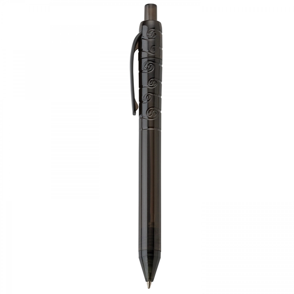 Recycled plastic push-action pen with a recycled symbol printed on clip... from ASI 88660 Spector & Co.